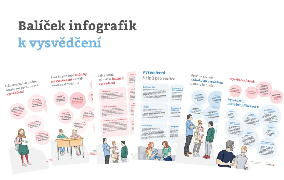 Balíček infografik k vysvědčení