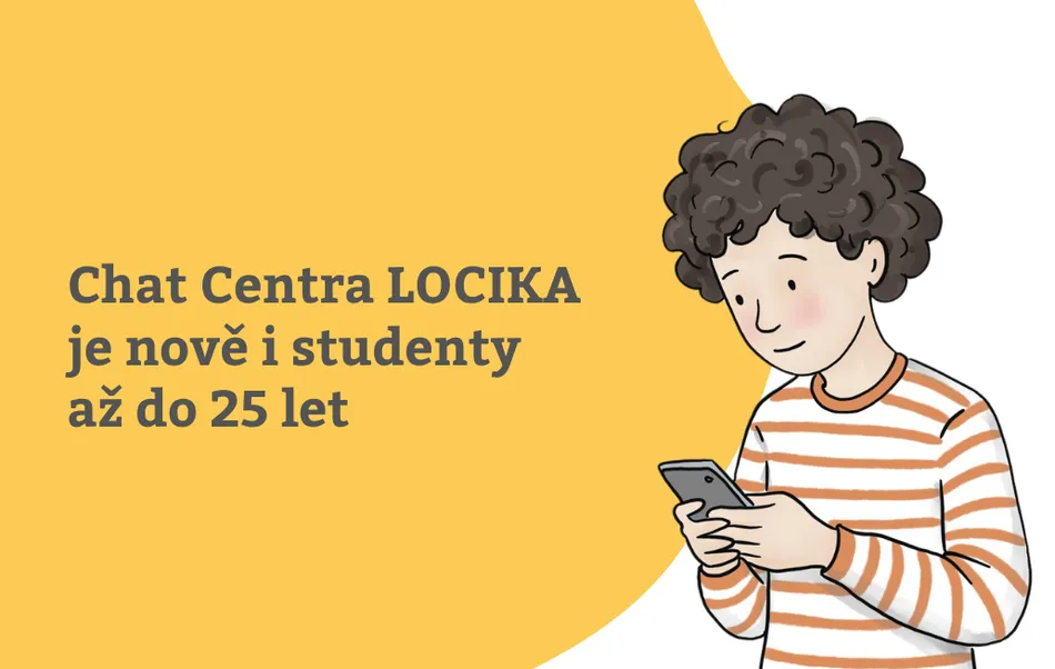 Chat Centra LOCIKA je nově i pro studenty až do 25 let